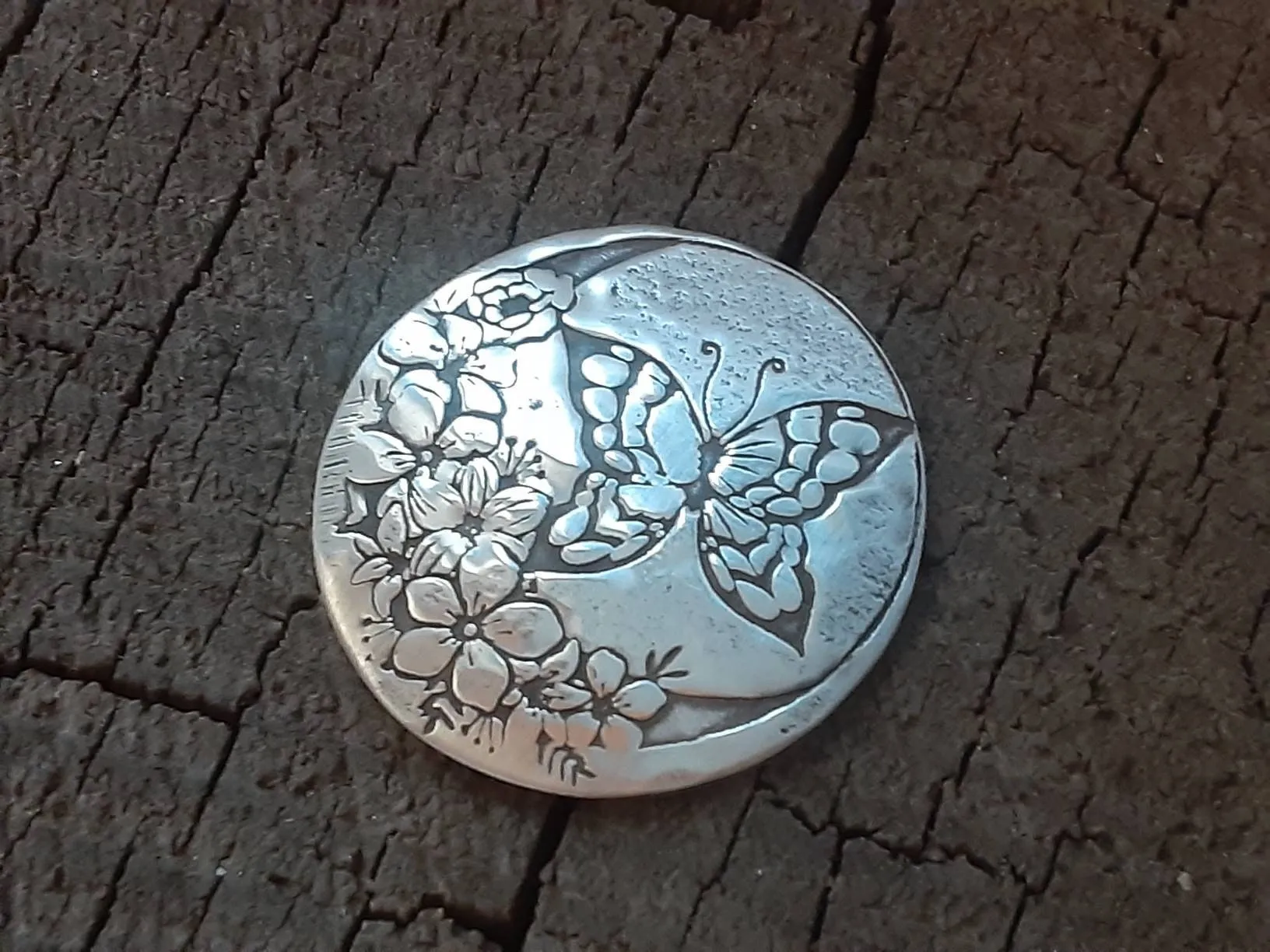 Sterling silver golf ball marker for woman - ladies golf ball marker - 25th anniversary - mothers day gift - silver anniversary