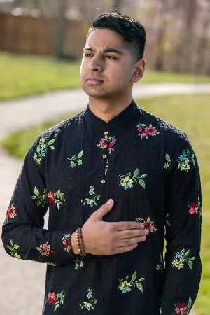 SUMEET Floral Eyelet Kurta Shirt