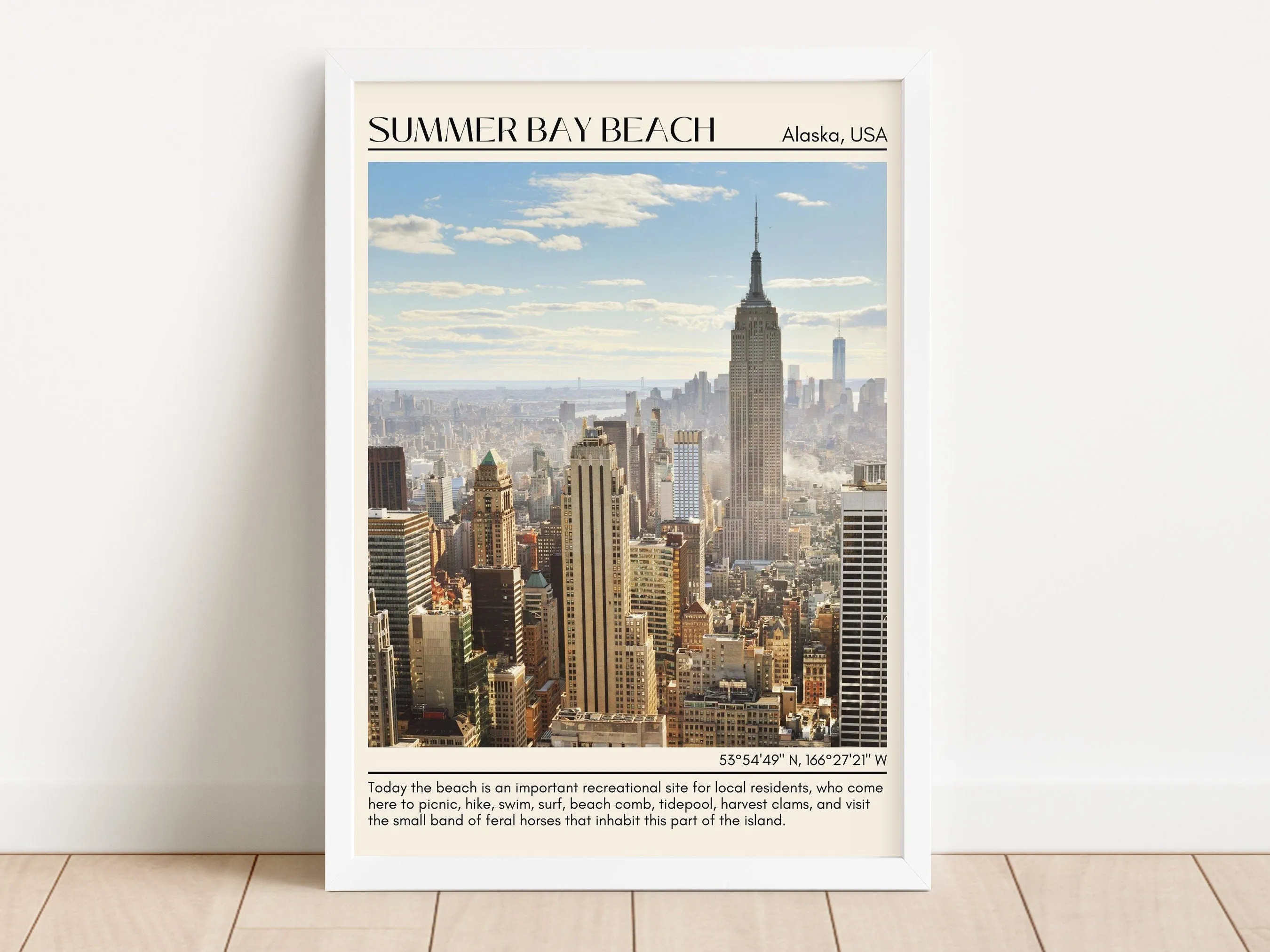 Summer Bay Beach Wall Art Canvas, USA
