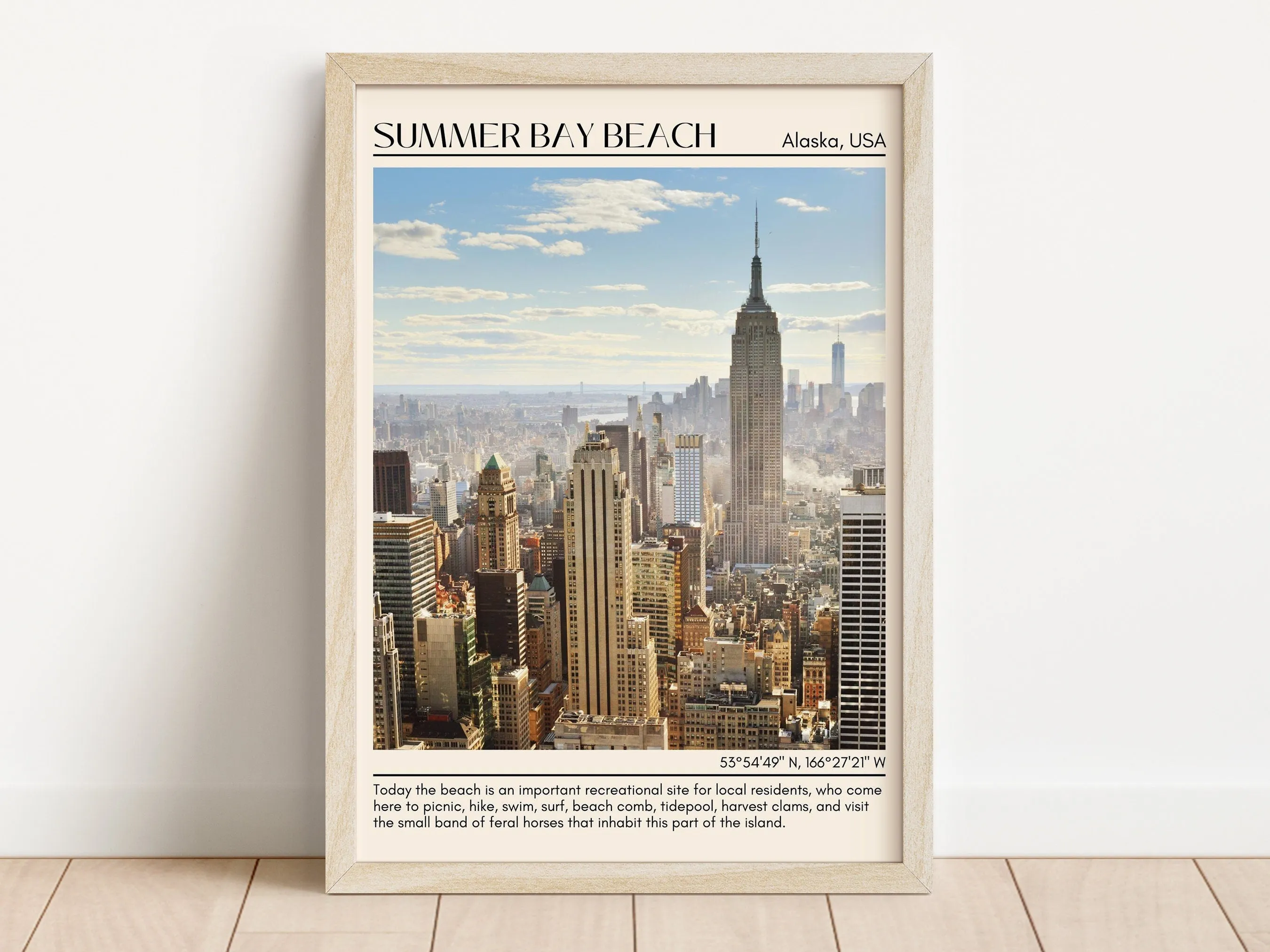 Summer Bay Beach Wall Art Canvas, USA