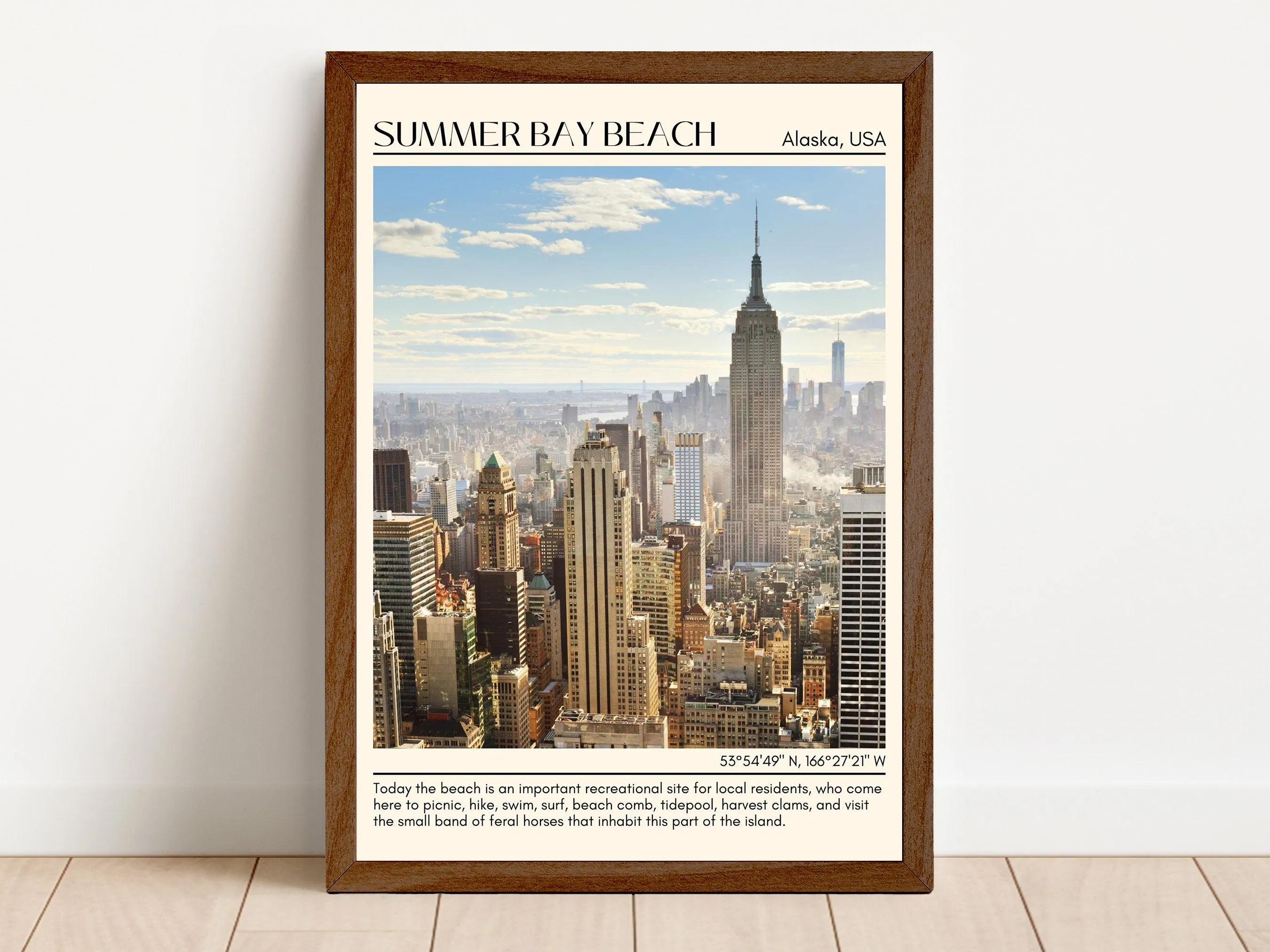 Summer Bay Beach Wall Art Canvas, USA