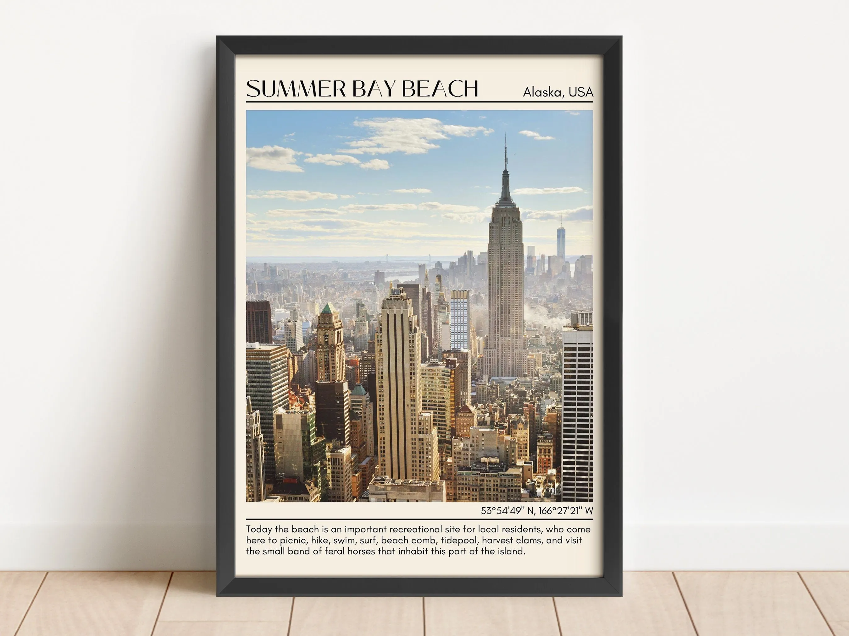 Summer Bay Beach Wall Art Canvas, USA