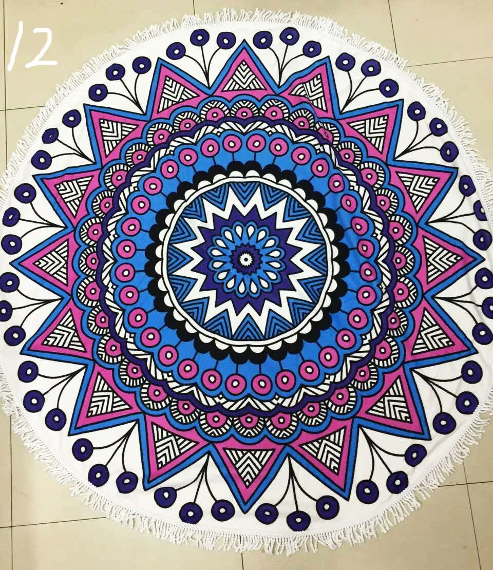 Summer Microfiber Round Beach Towel