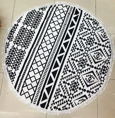 Summer Microfiber Round Beach Towel