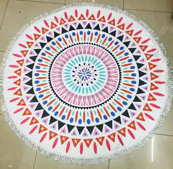 Summer Microfiber Round Beach Towel