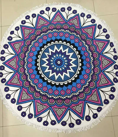 Summer Microfiber Round Beach Towel