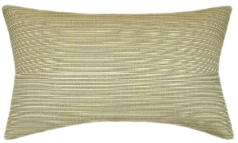 Sunbrella® Dupione Sand Indoor/Outdoor Textured Solid Color Pillow