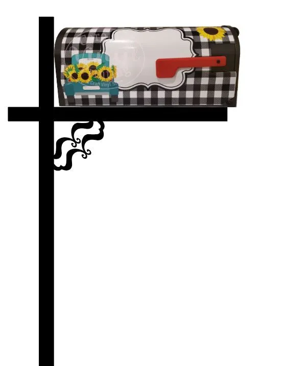 Sunflower Truck Mailbox Cover