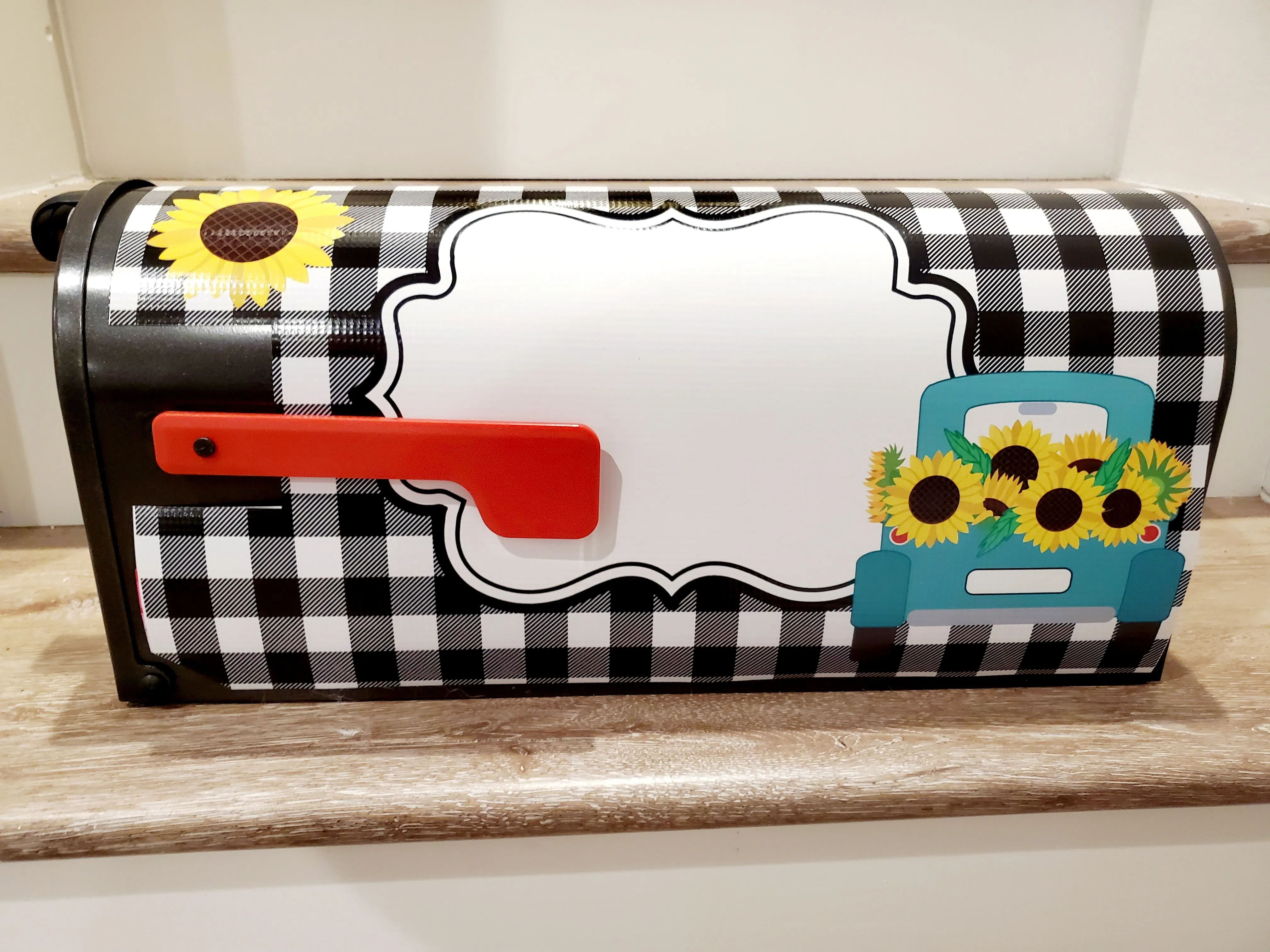 Sunflower Truck Mailbox Cover