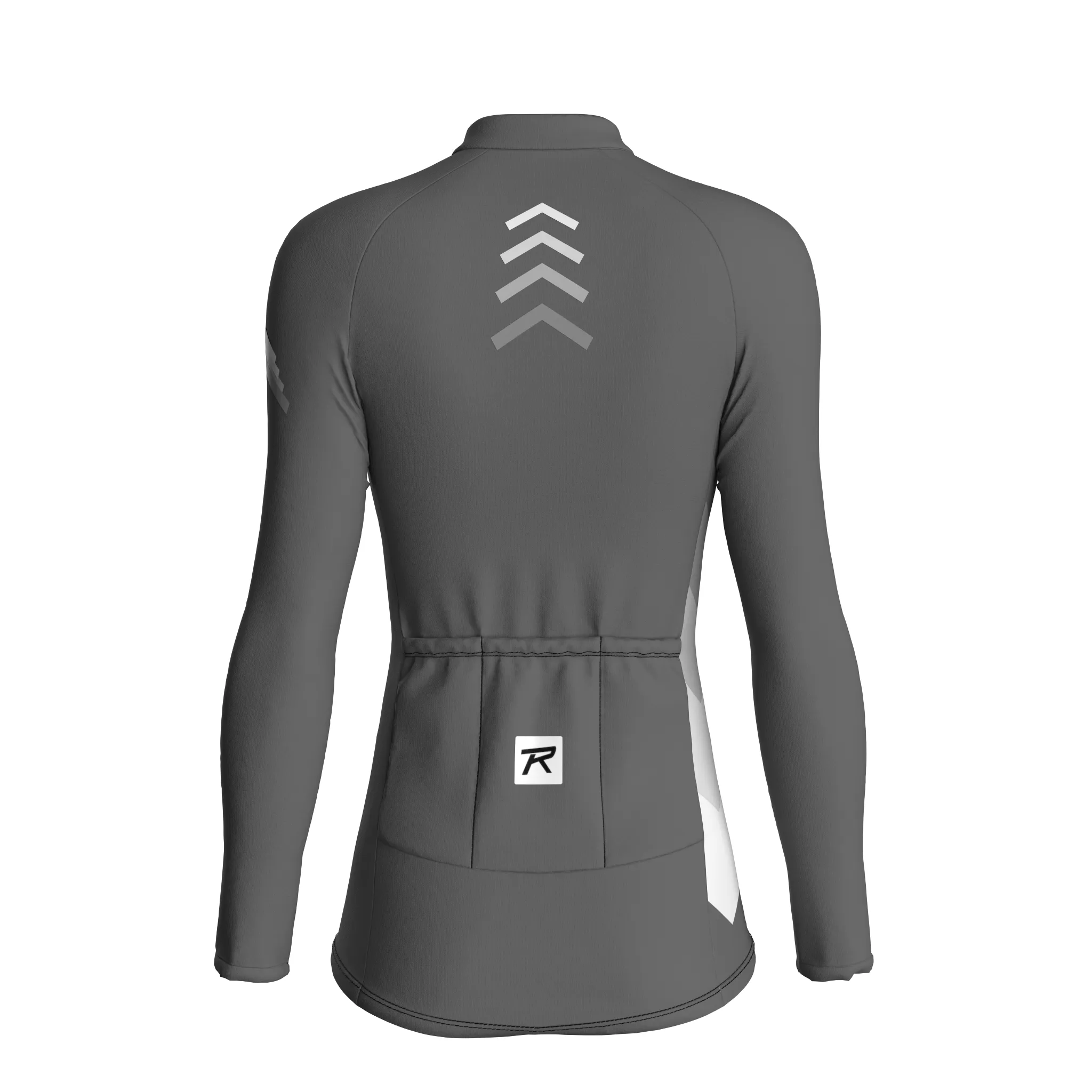 Synth Wave | Ash Gray Female Long Sleeves Jersey