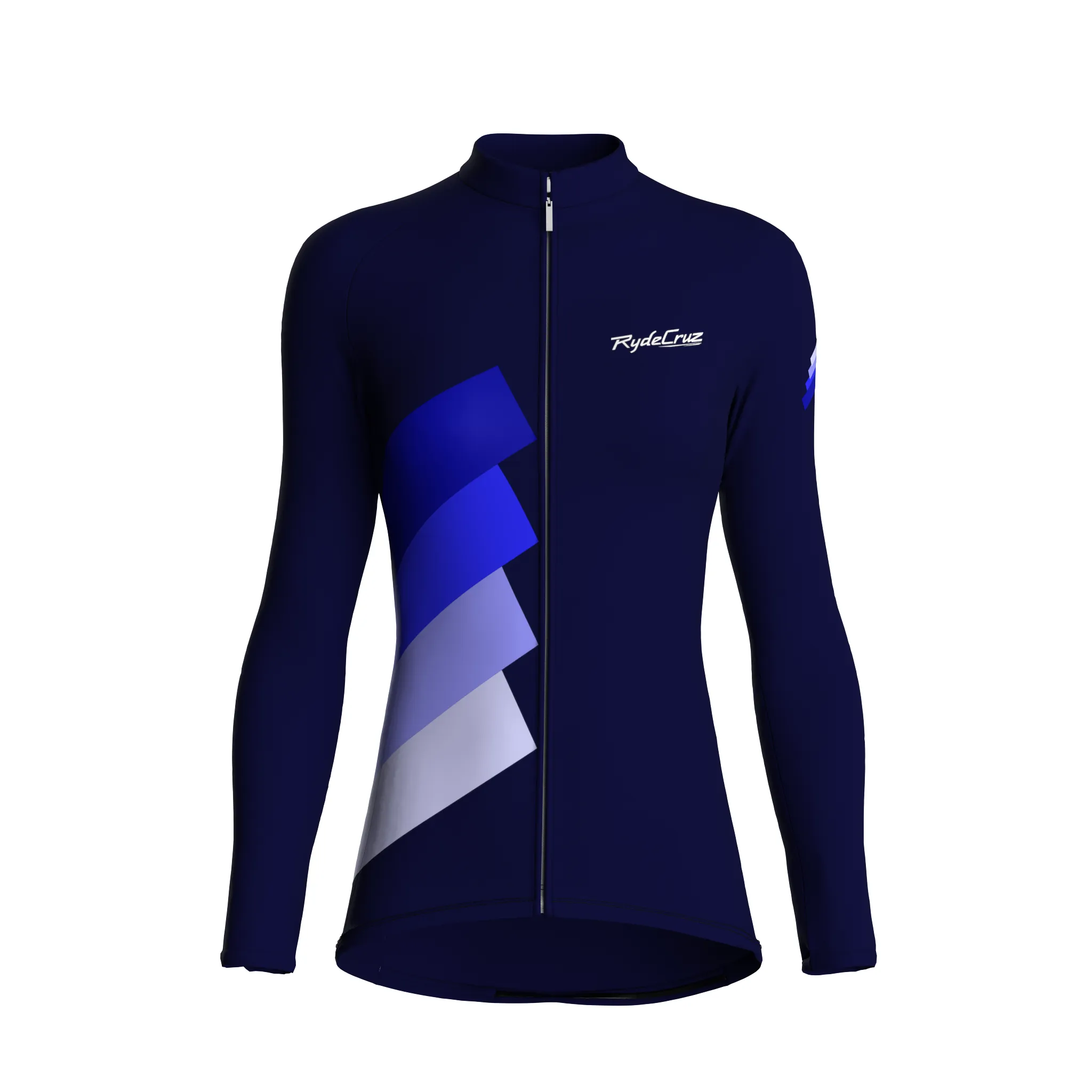 Synth Wave | Dark Blue Female Long Sleeves Jersey