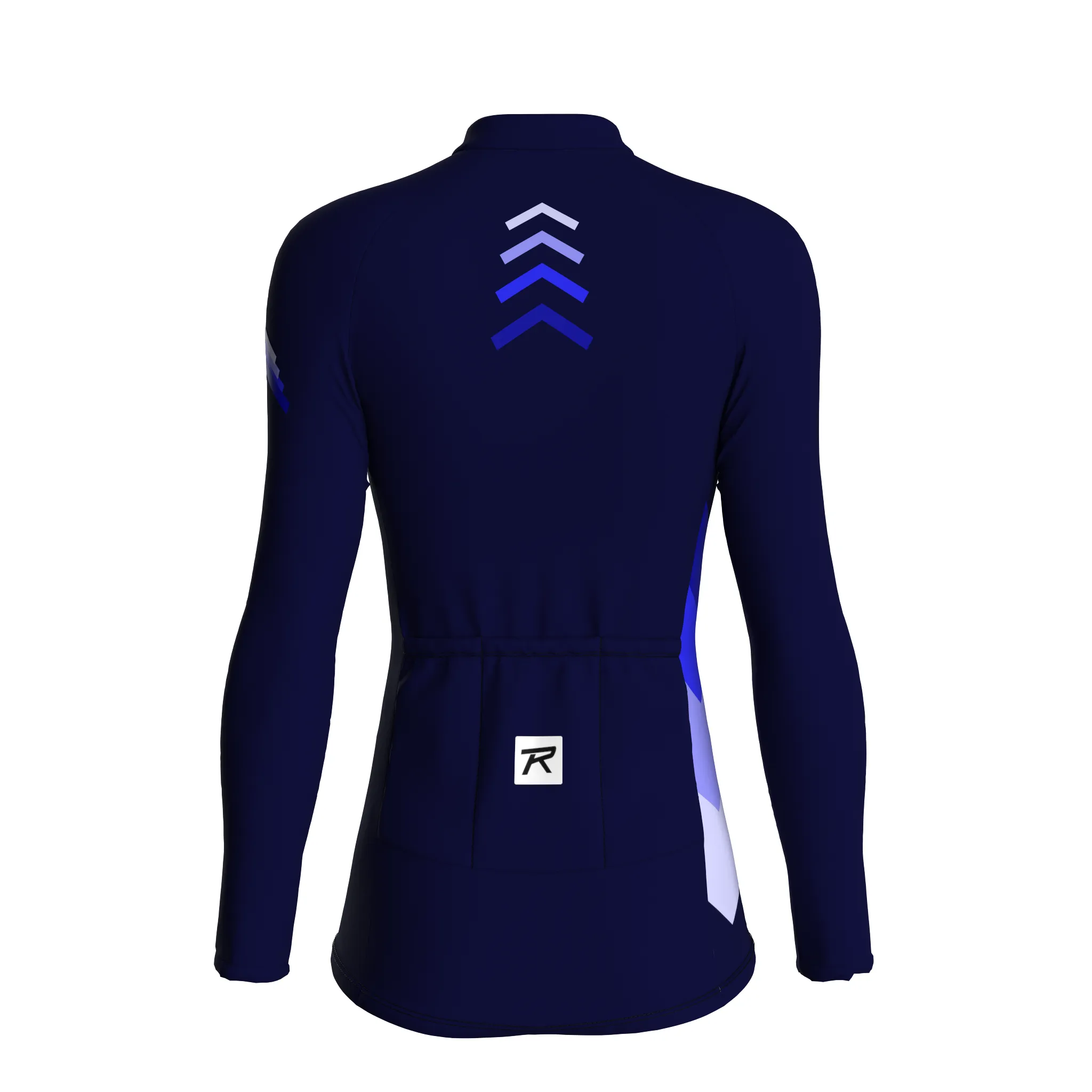 Synth Wave | Dark Blue Female Long Sleeves Jersey