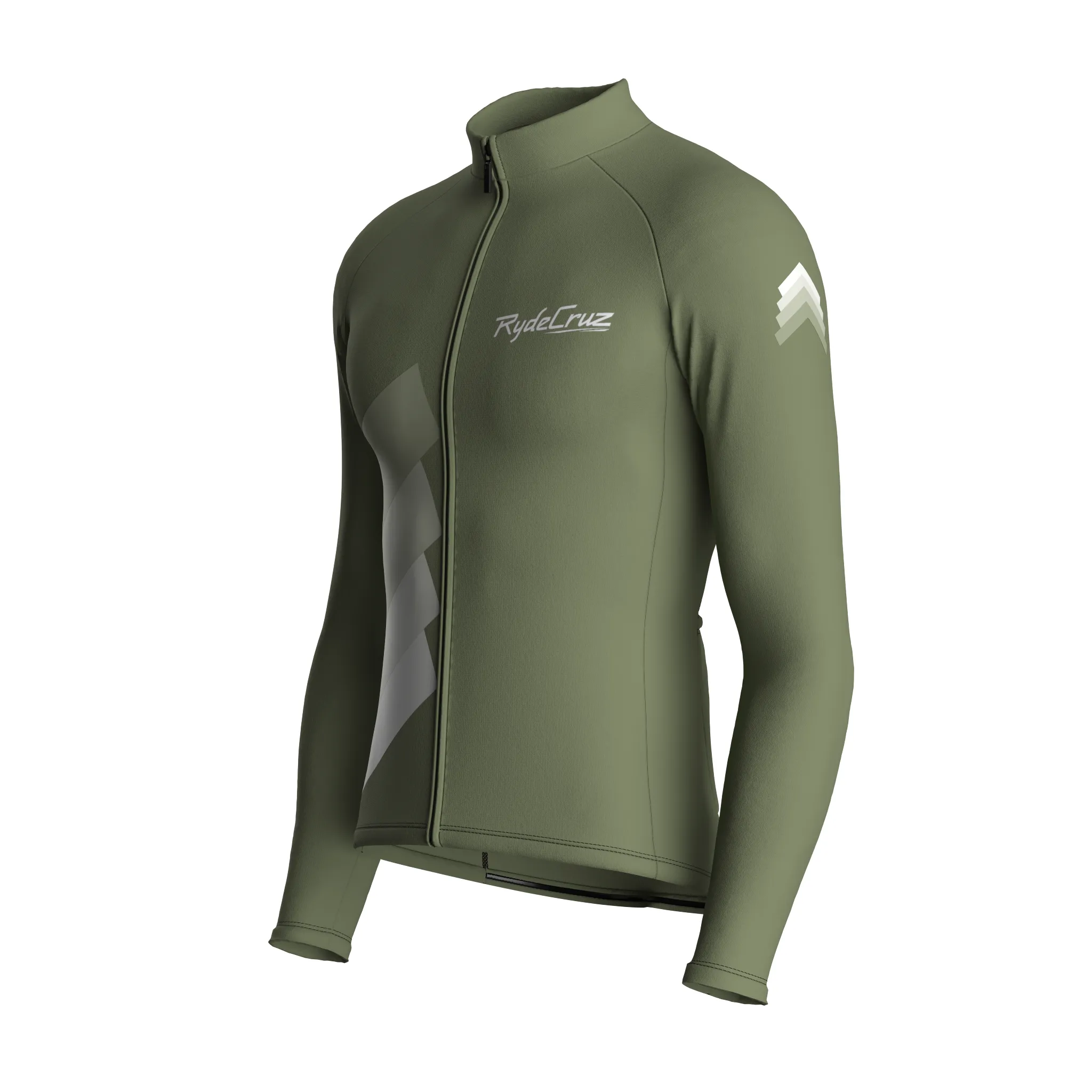 Synth Wave | Dark Khaki Male Long Sleeves Jersey