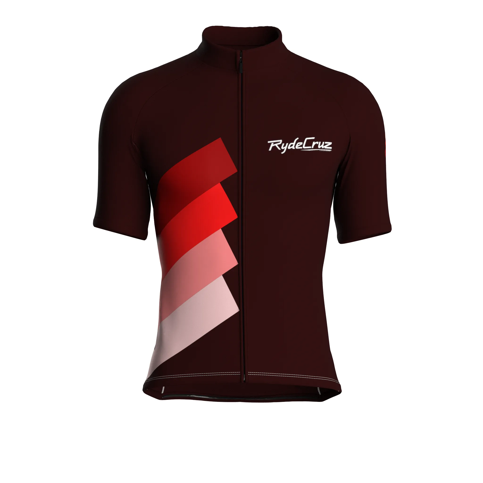 Synth Wave | Dark Red Male Short Sleeves Jersey
