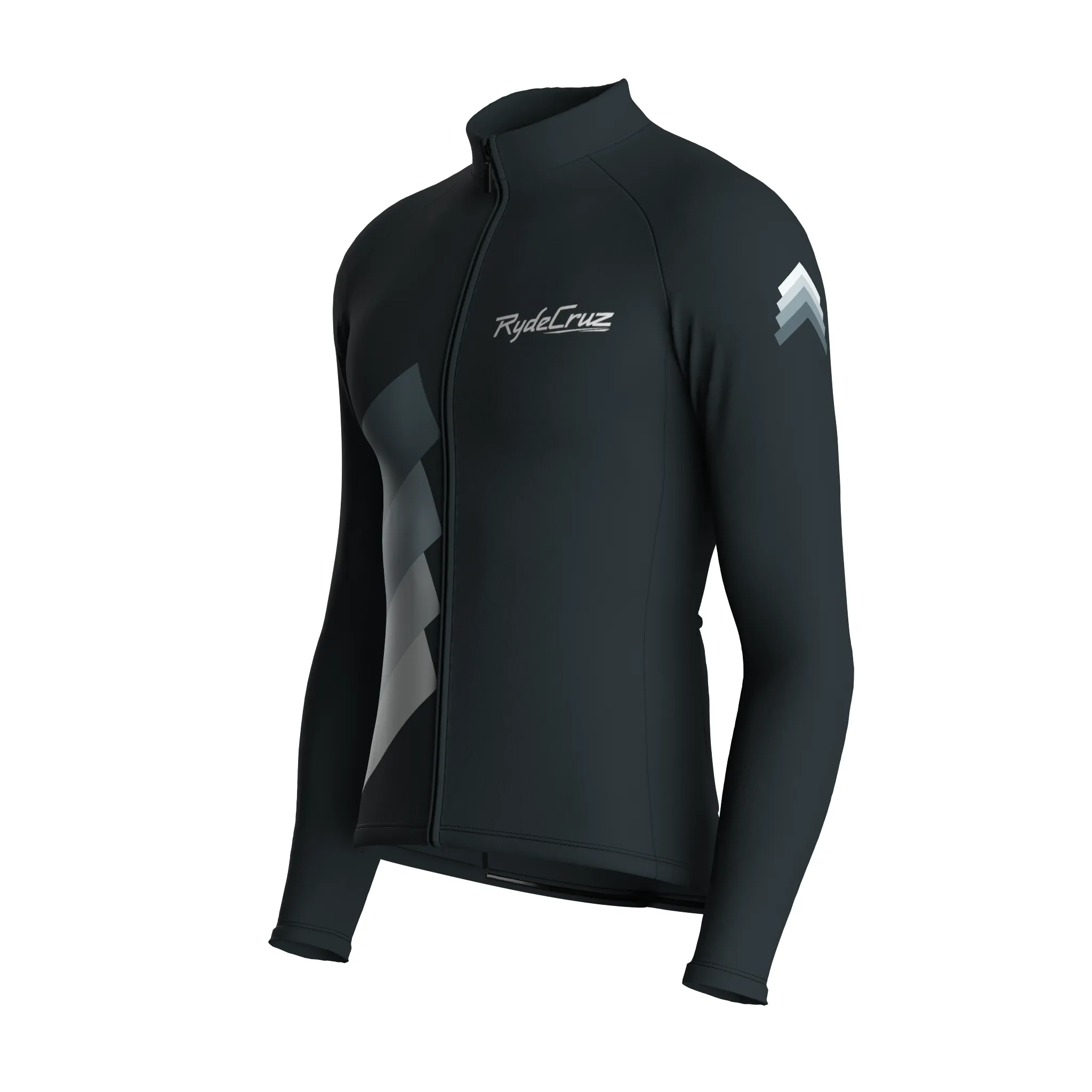 Synth Wave | Gunmetal Gray Male Long Sleeves Jersey