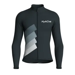 Synth Wave | Gunmetal Gray Male Long Sleeves Jersey