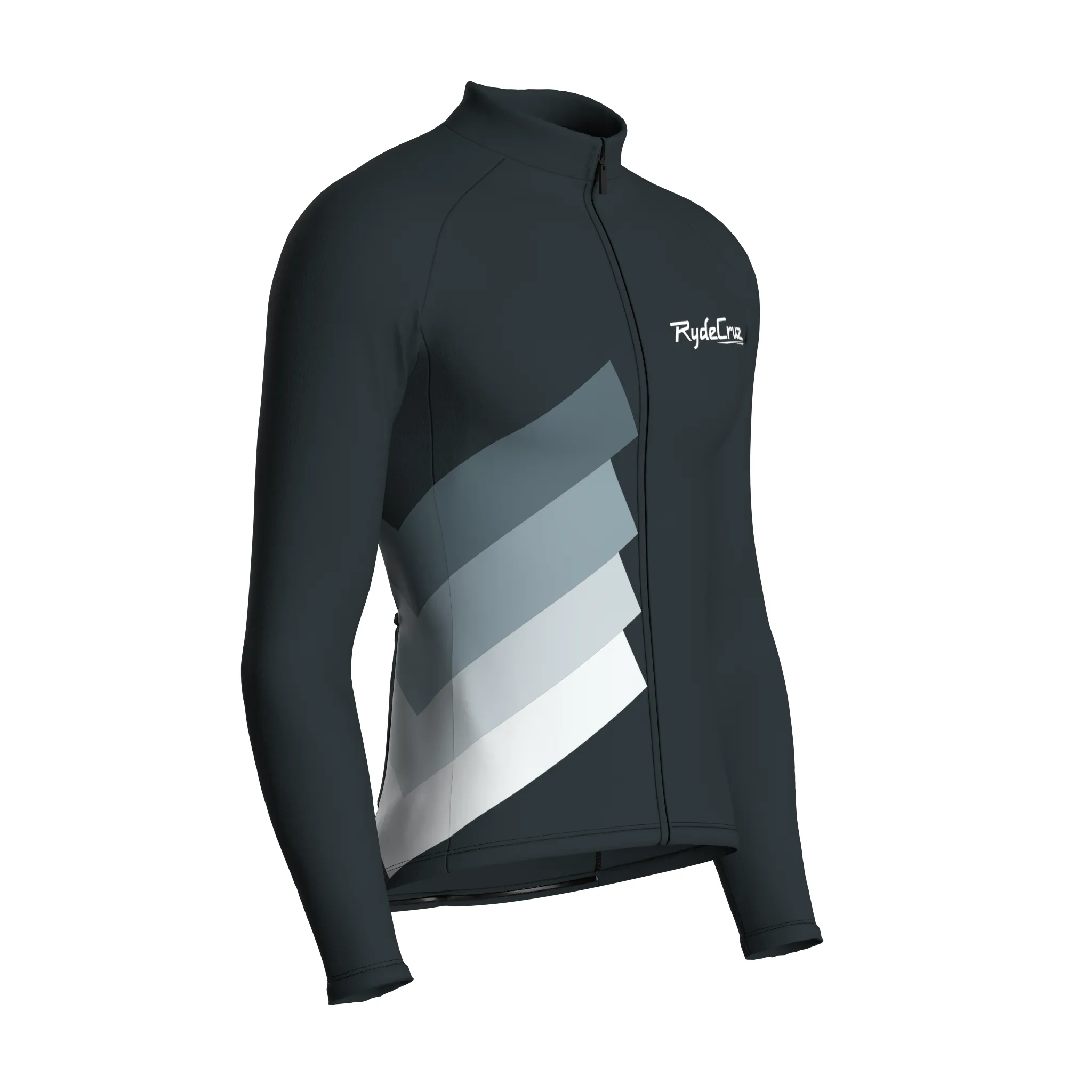 Synth Wave | Gunmetal Gray Male Long Sleeves Jersey