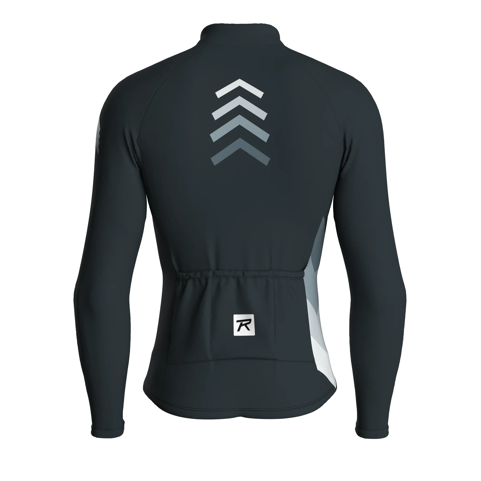 Synth Wave | Gunmetal Gray Male Long Sleeves Jersey