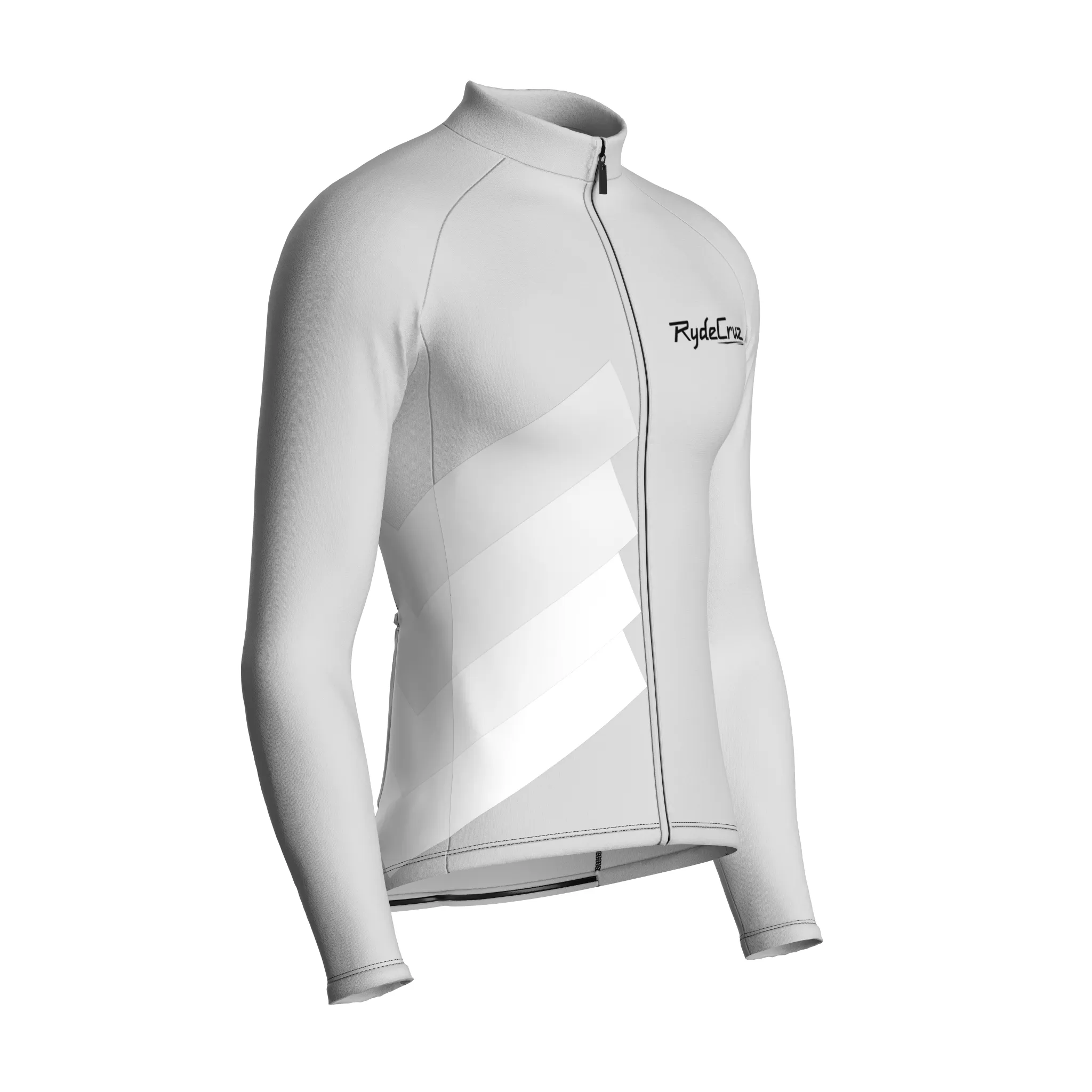 Synth Wave | Light Gray Male Long Sleeves Jersey