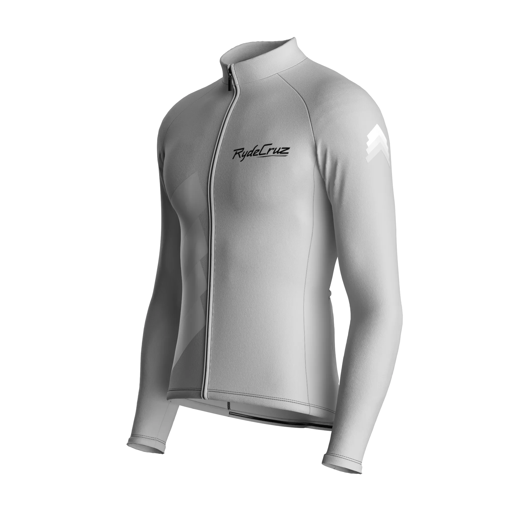 Synth Wave | Light Gray Male Long Sleeves Jersey