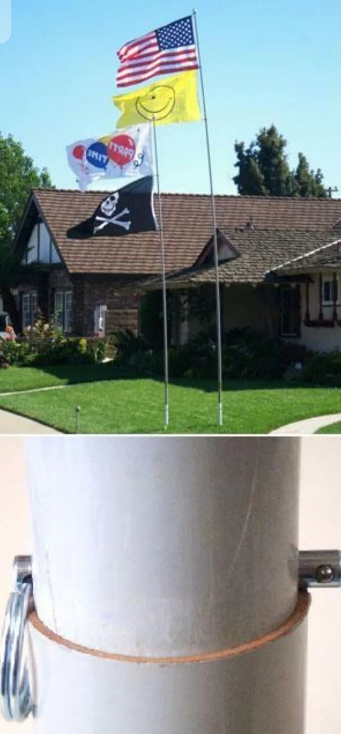 Telescoping Flagpole 16'