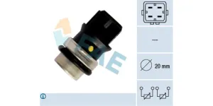Temperature Switch 100-200 M16X1.5 Vw Golf 3,Citi Golf,Polo Classic,Playa (2E,Bbv,Bsc,Agy,Cdp,Agy,Afxafv,Adv,Aes) (FAE) (33640)
