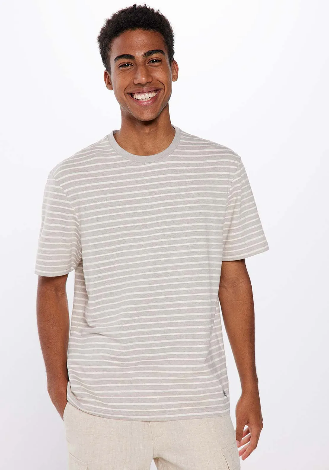 Textured stripe T-shirt