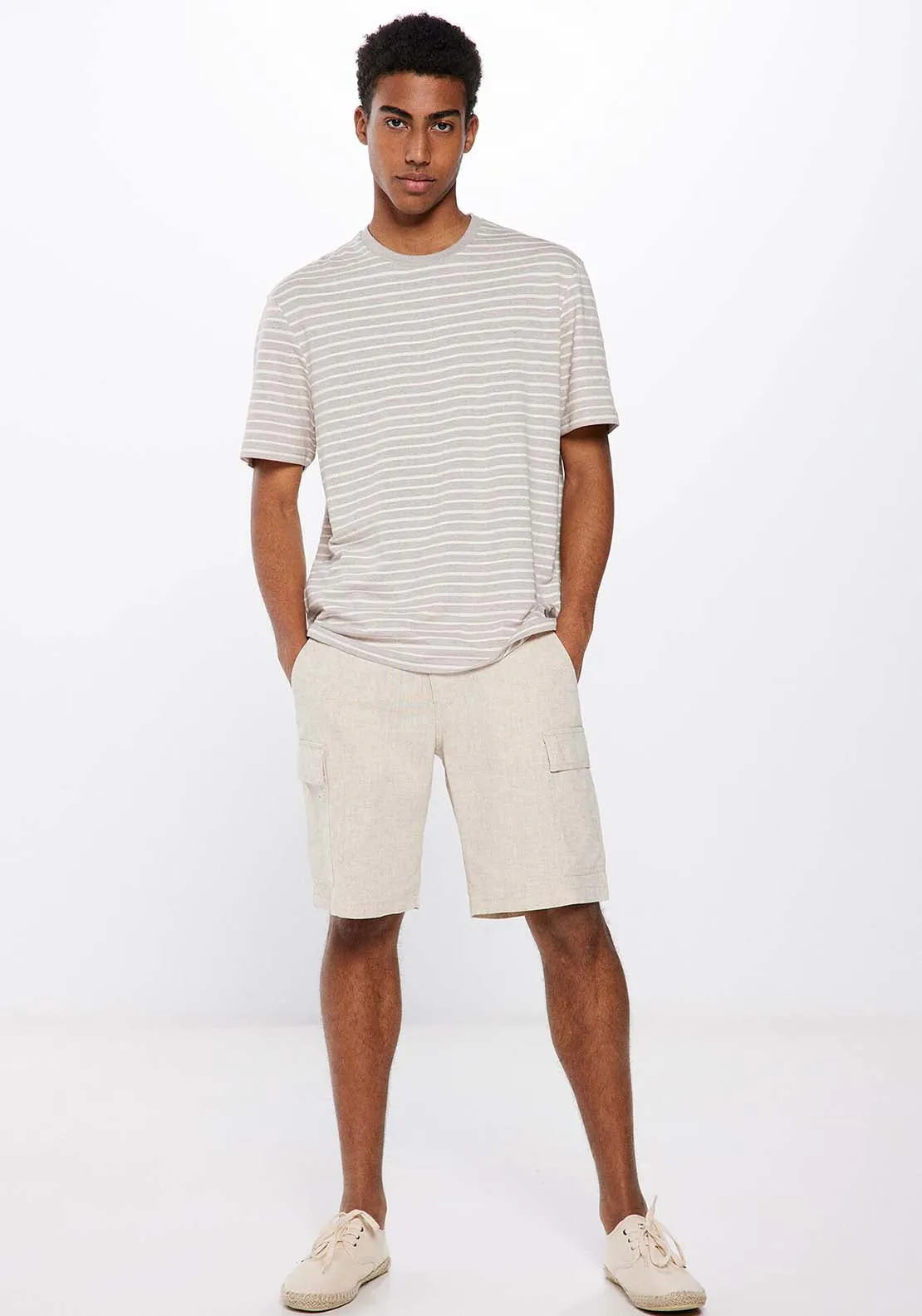Textured stripe T-shirt