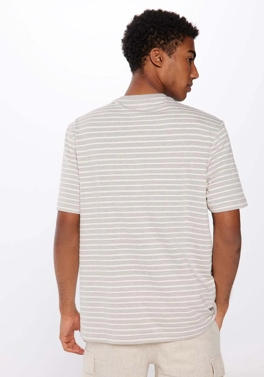 Textured stripe T-shirt