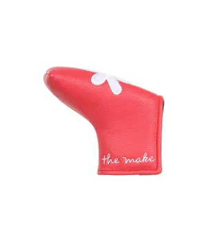 The Make Rosa Blade Straight Putter Cover - Coral Pink