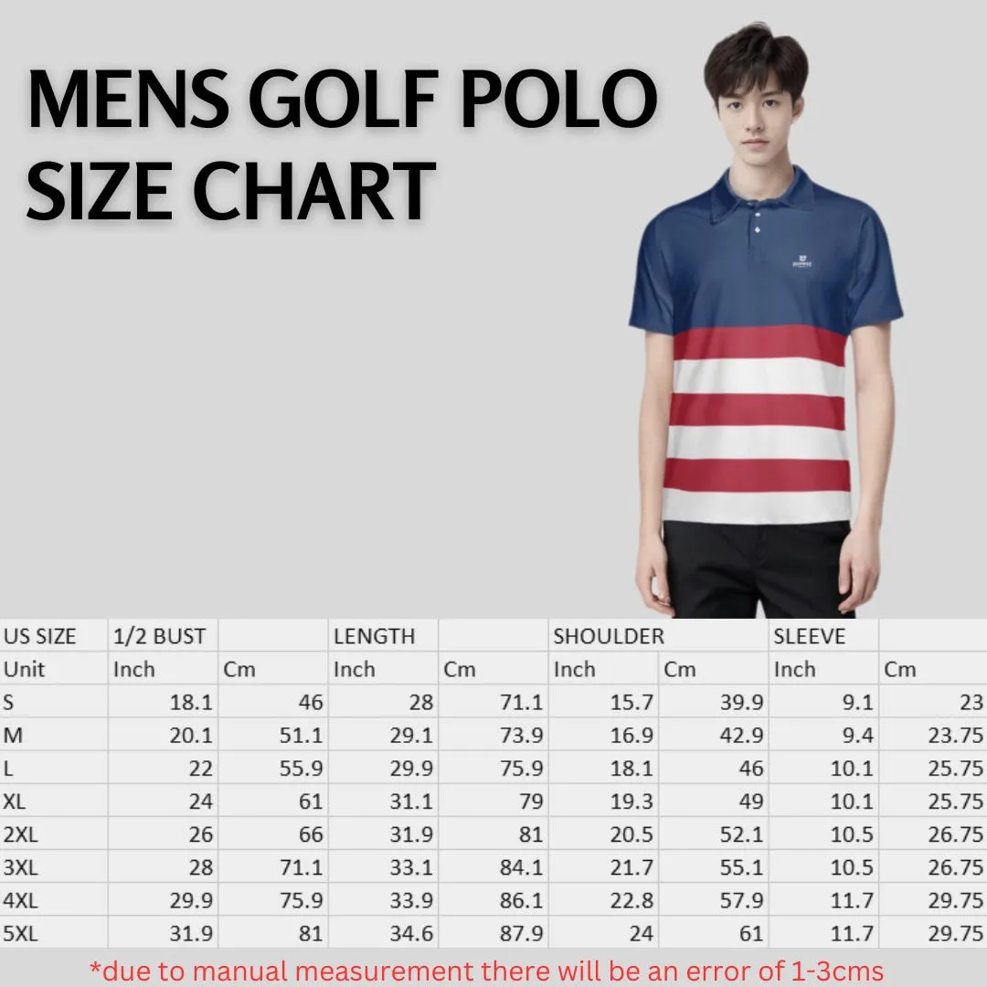 The Red White and Blue Golf polo