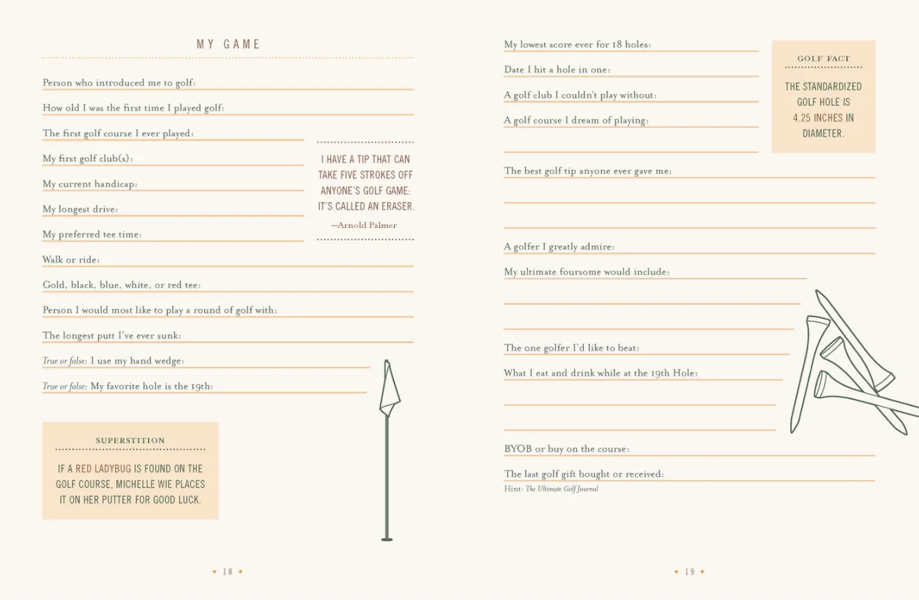 The Ultimate Golf Journal