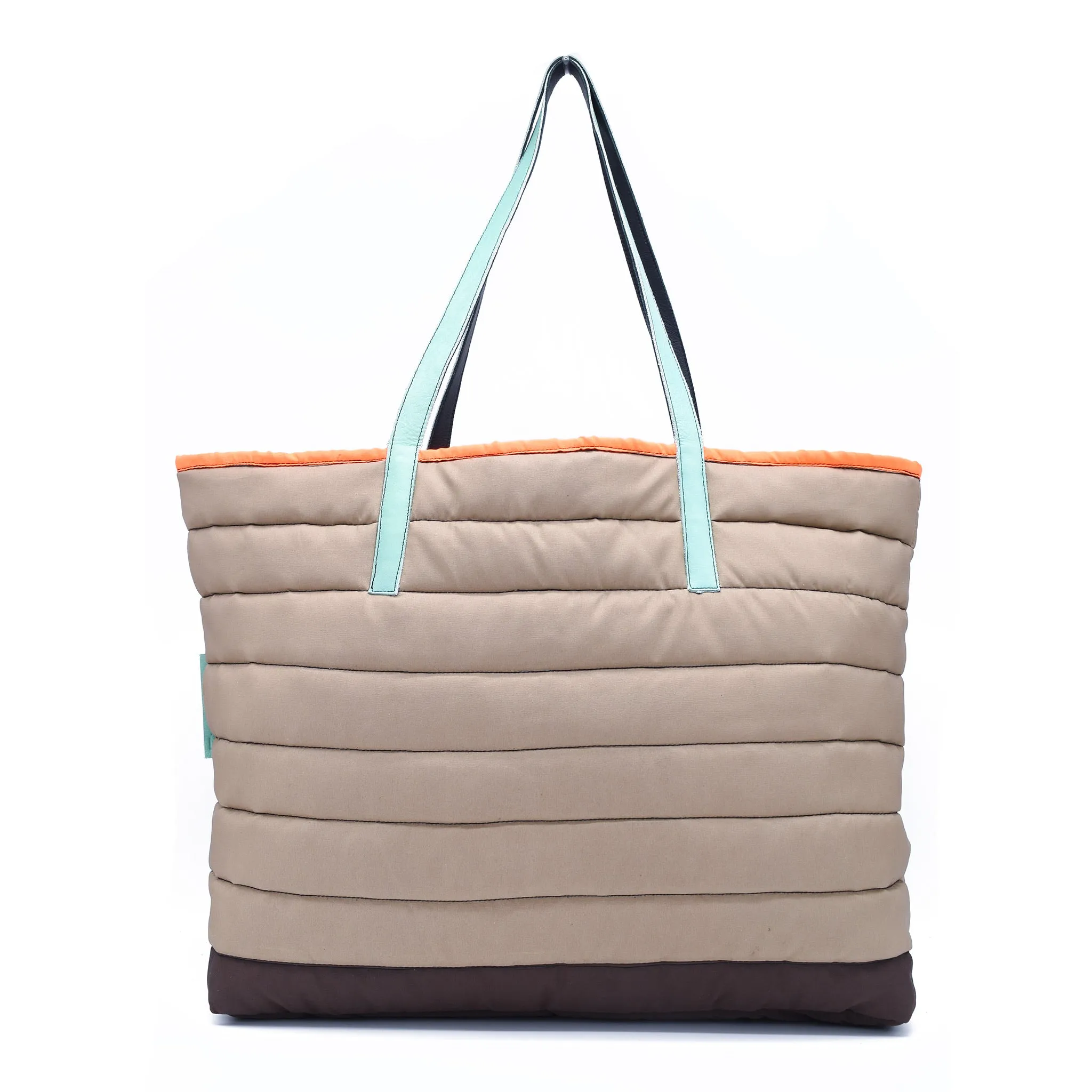 TINNY | TAN & ORANGE | SHOPPER  BAG