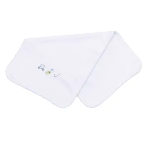 Tiny Tee Time Embroidered Burp Pad