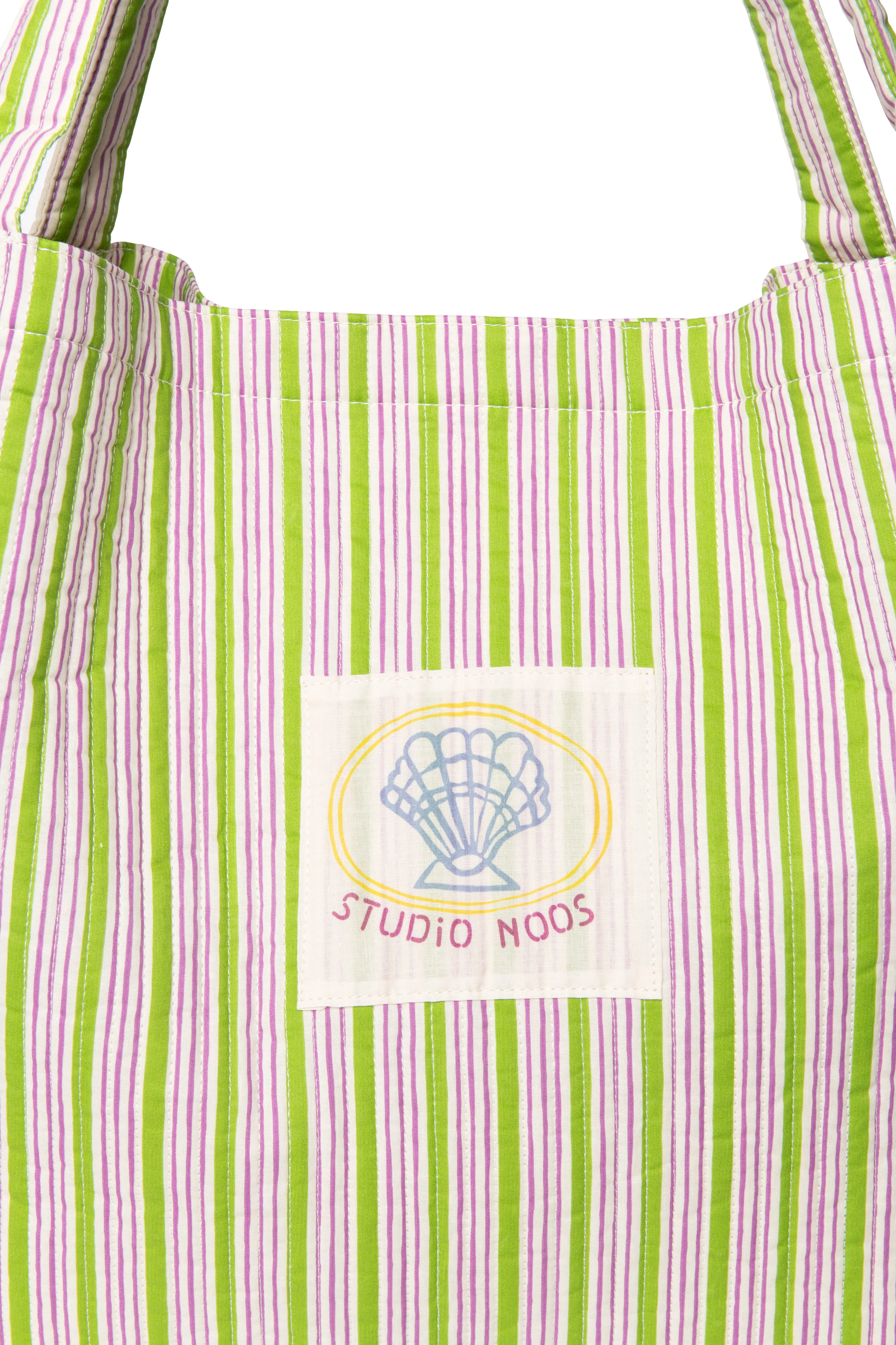 Titane Baumwolle Gestreifte Mom Bag