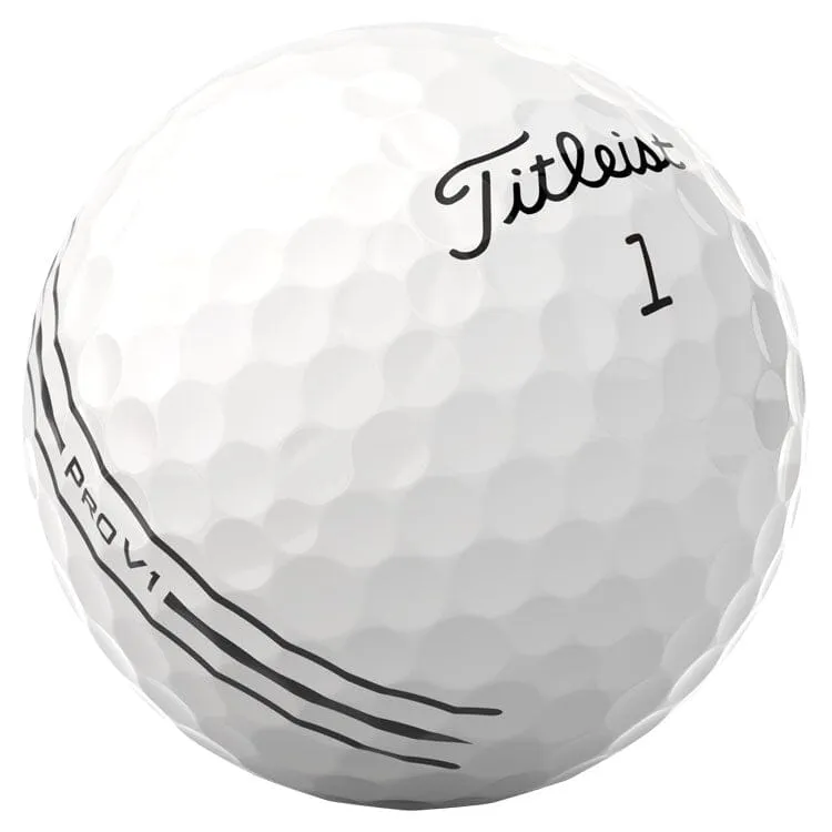 Titleist Pro V1 Enhanced Alignment White Golf Balls 12Pk