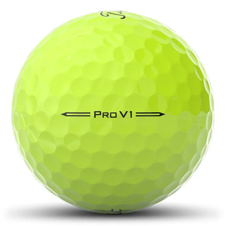 Titleist Pro V1 Yellow Golf Balls 12Pk