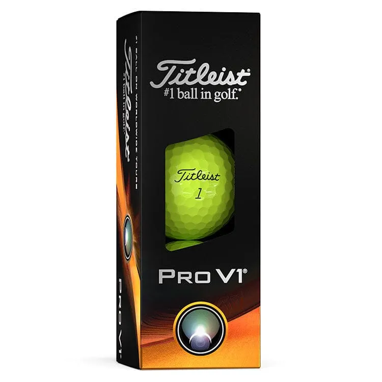 Titleist Pro V1 Yellow Golf Balls 12Pk