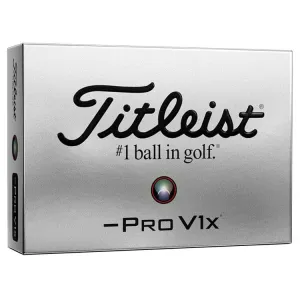 Titleist Pro V1x Izquierda Dash Blanco Pelotas de golf 12Pk
