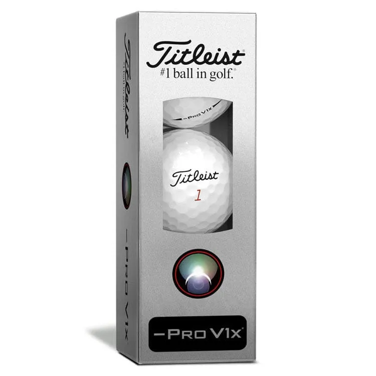 Titleist Pro V1x Left Dash White Golf Balls 12Pk