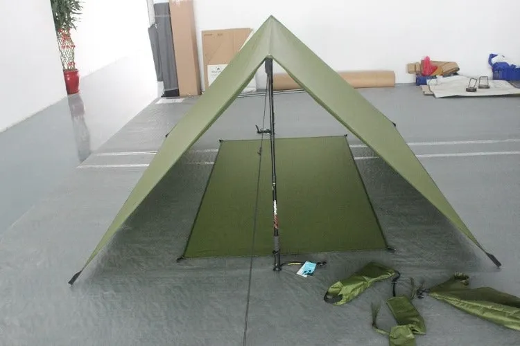 Trekker Shelter Tent 2 | Open Air Tarp Tent | Trekking Pole Tarp Tent