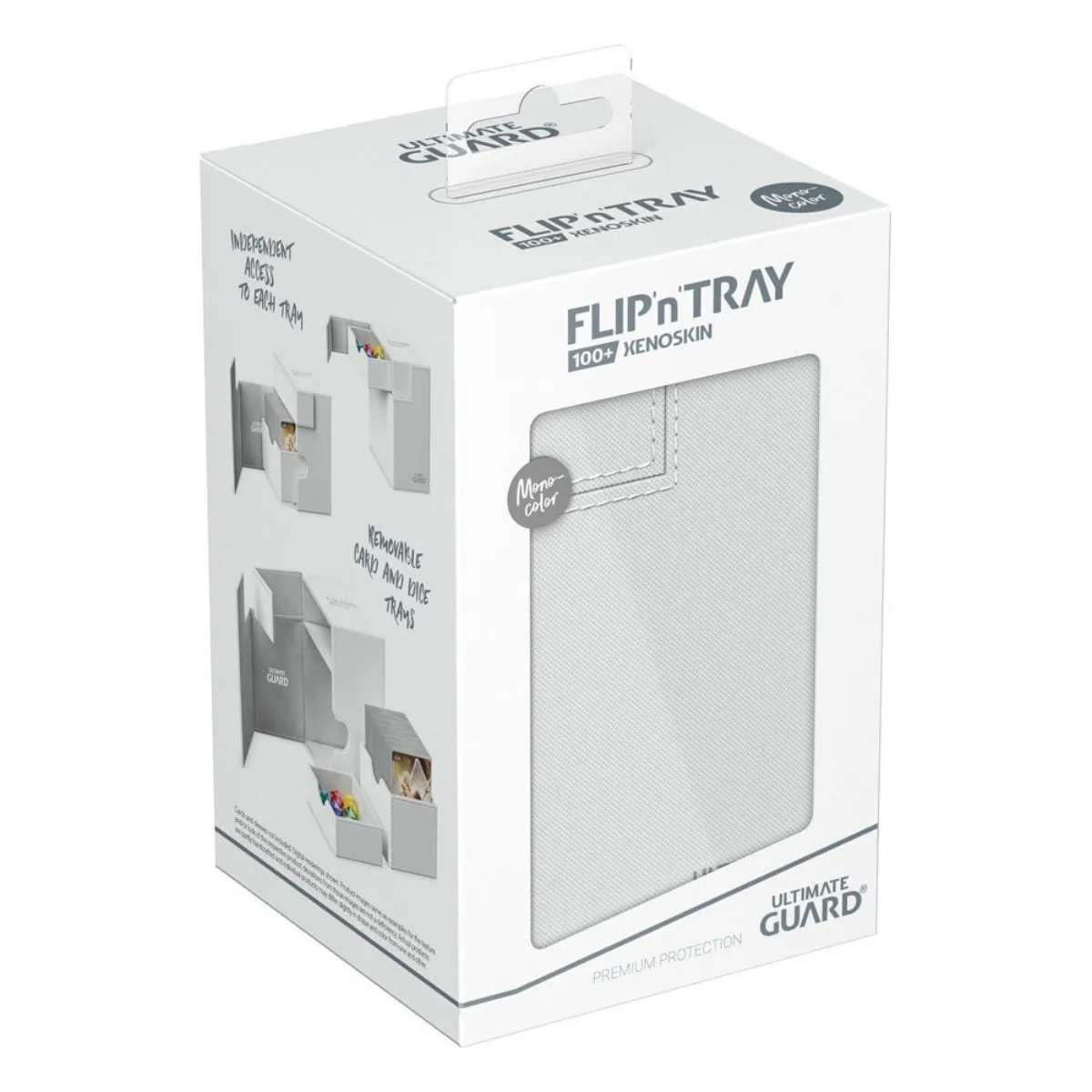Ultimate Guard Flip n Tray 100  XenoSkin Monocolor White Deck Box