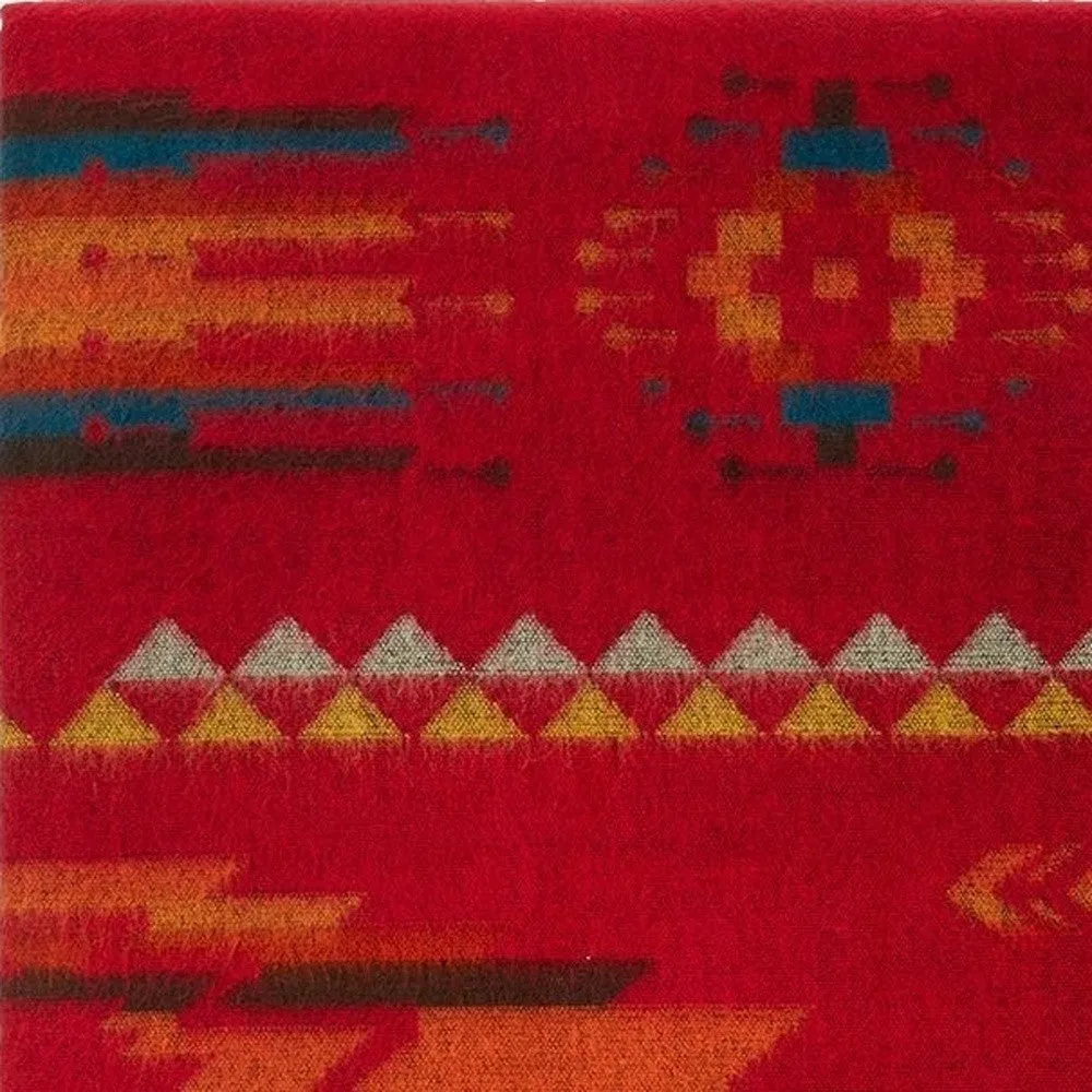 Ultra Soft Red Southwest Handmade Throw Blanket