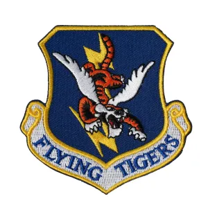 US Military USAF Flying Tigers Iron On Patch