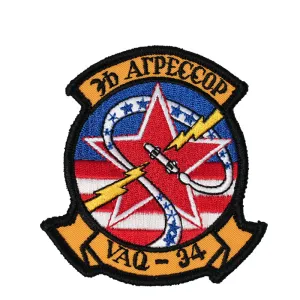 US Military USN VAQ-34 Iron On Patch