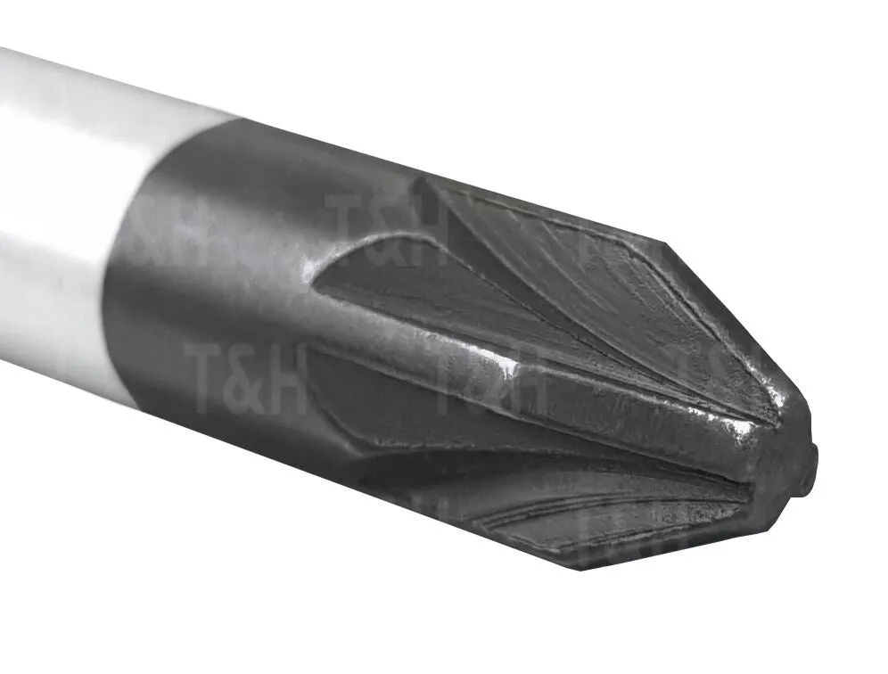 US PRO 5PCS EXTRA LONG MAGNETIC SCREWDRIVER SET ( SLOTTED - PHILLIPS - POZIDRIVE )