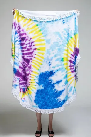Vibrant Tie-Dye Towel