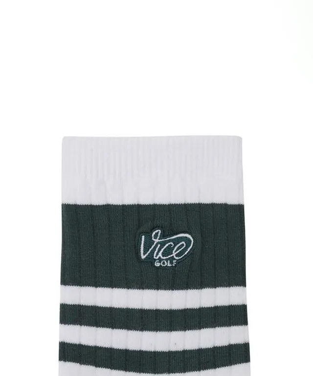 Vice Golf Atelier Color Line Crew Socks - Green