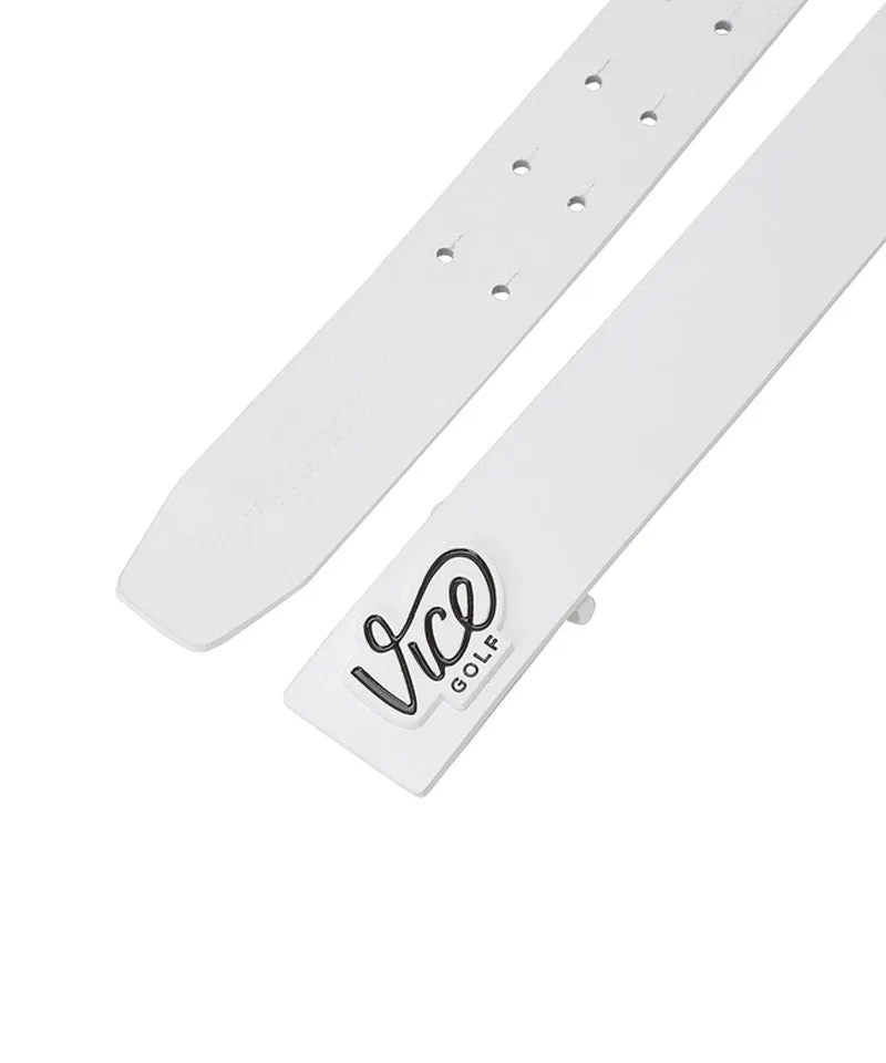 Vice Golf Atelier Women's Embrace Basic Leather Belt - White