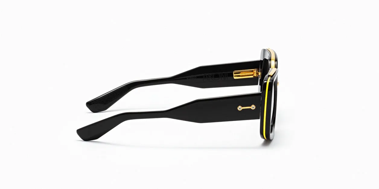 VIRGO SUN-Solid Black / Yellow Gold